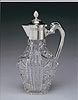 A Russian silver mounted claret jug